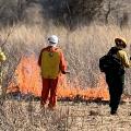 Prairie burn 2023 lighting the fire